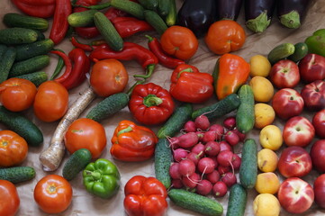 fresh fruits and vegetables from the market