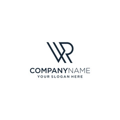 WR Initial Logo Design, RW Abstract. Clean, Simple, Luxurious and Professional. Suitable For Business Consulting, Photography, Architecture, Real Estate Brokerage, Construction Etc.