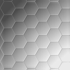 bright blue to vivid yellow colour gradient with hexagonal mosaic pattern and 3D illustration design