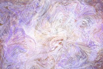 Beige violet fluid illustration. Digital marbling card. Abstract pastel fluid art background. Marble textile print