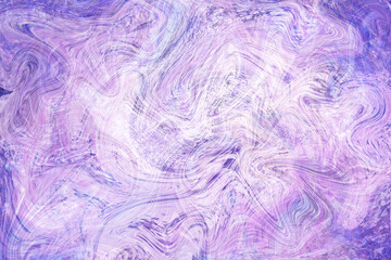 Fototapeta na wymiar Blue violet fluid illustration. Digital marbling card. Abstract pastel fluid art background. Marble textile print