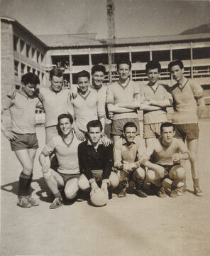 FOTO ANTICA CON SQUADRA DI CALCIO
