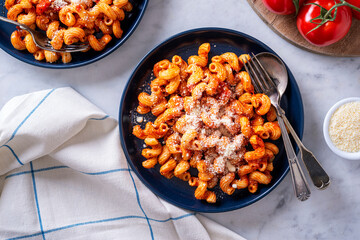 Cavatappi Pasta with Tomato Sauce