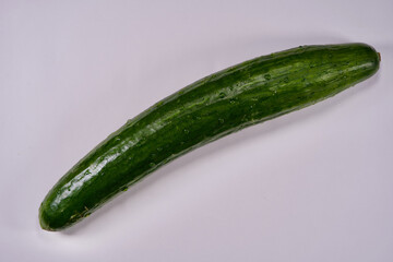 Cucumber on a white background.