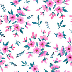 seamless pattern abstracts floral composition
