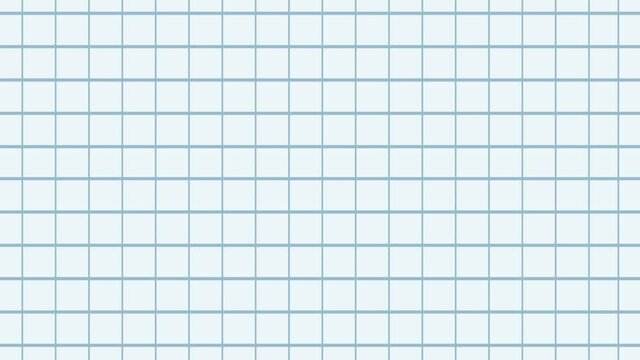 Exercise book sheet in a cage. School notebook. A white field with a geometric pattern