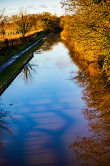 sunset over the canal, preston