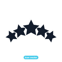 star icons. Shining star. Abstract Falling Star symbol vector illustration