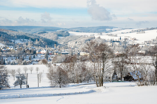 Winterlandschaft Erzgebirge Neuhausen