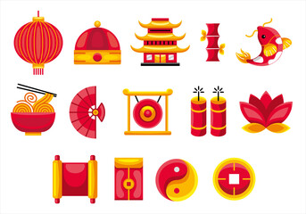 Chinese graphic elements with vector illustration.