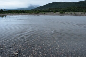 river stream in the evening