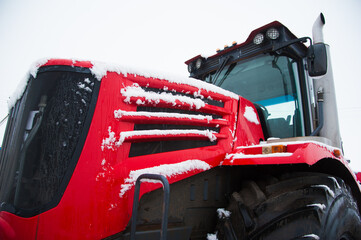 Winter parking of agricultural machinery