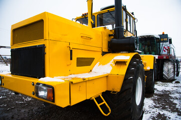 Winter parking of agricultural machinery