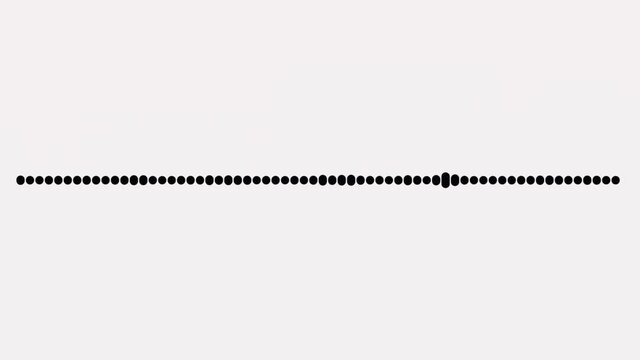A simple black and white audio visualization effect