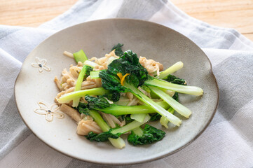 ターサイとエノキの炒め物