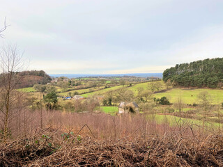 A view of Bickerton Hills in Cheshire