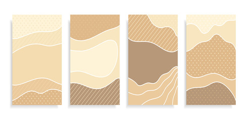 Abstract banner art background sand on beach,coast or desert with barchan and dunes beige color.Template card Sand texture with pattern wavy lines.Frames for text.Great for covers,fabric prints.Vector