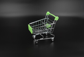 Shopping cart isolated on white background