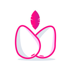 dutch durian fruit, and the flag inside, red line art design