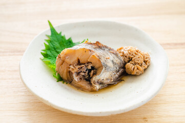 煮魚　スケソウダラと白子