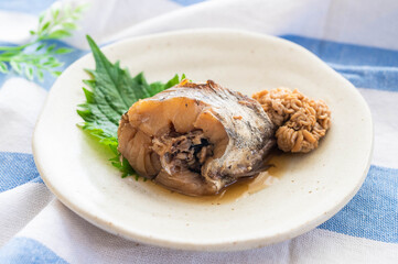 煮魚　スケソウダラと白子