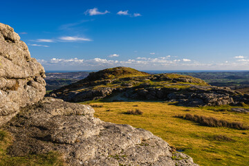 Fototapeta na wymiar Haytor Rocks, Dartmoor Park, Devon, England, Europe