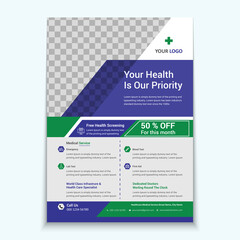 Medical Flyer & Healthcare Flyer Template, Corporate healthcare