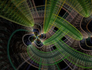 Imaginatory fractal background Image