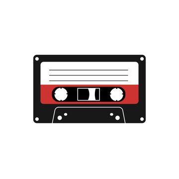 Vintage tape cassette. Vector illustration eps 10