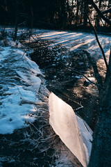 A cold Sunday in January on the frozen local lake or river in just outside of Oslo city. Norwegian...