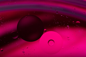 Oil mixed with water, abstract colorful background