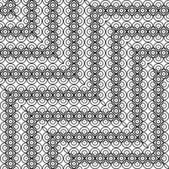 Design seamless monochrome grating zigzag pattern