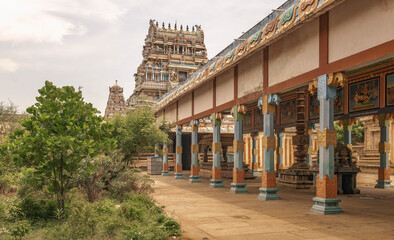 Kampaheshwarar Temple dedicated to Lord Shiva, located in Tirubuvanam, Tamil Nadu, India.