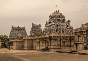 Kampaheshwarar Temple dedicated to Lord Shiva, located in Tirubuvanam, Tamil Nadu, India.