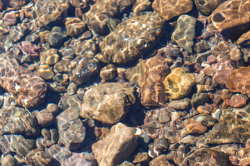 stones in water