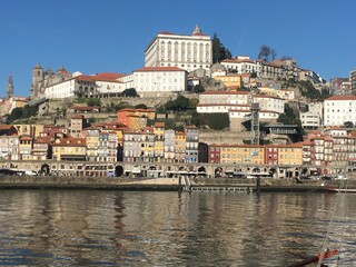 Oporto City view sunny sunset