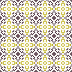 Islamic pattern. Arabic, indian, japanese motifs. Mandala seamless pattern. Ramadan kareem and Hari Raya background. Ethnic bohemian background. Abstract flower. Vector illustration