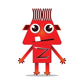 cute vector cartoon monsters isolated. Design for print, decoration, t-shirt, illustration, or sticker mascot kawaii