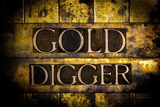 The Gold Digger Shows A Good Gesture Stock Photo - Download Image