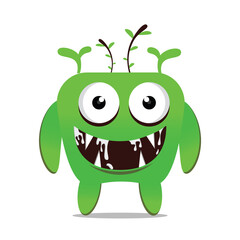 cute monsters design mascot kawaii
