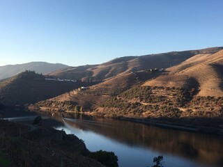 Douro Valley River and Vineyards view