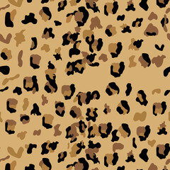 Leopard seamless pattern design illustration background