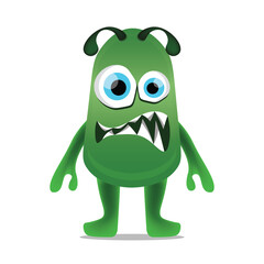 cute vector cartoon monsters isolated. Design for print, decoration, t-shirt, illustration, or sticker mascot kawaii