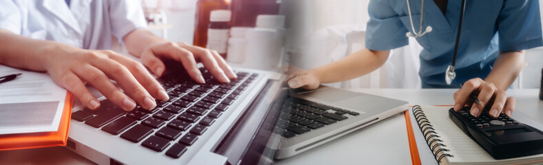 General Medical Services (GMS) and general practitioners (GPs or family physicians). Successful diagrams. Smart doctors make report notes (COVID-19).