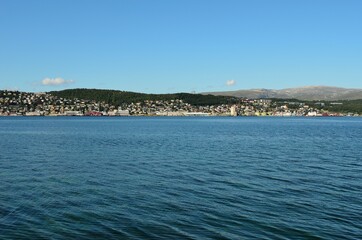 Fototapeta premium tromsoe city island in summertime