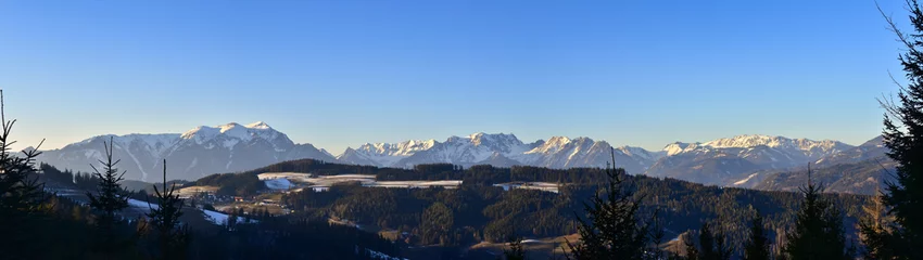 Fotobehang Eisenerzer Alpen (Gößeck, Reichenstein, Hochturm), Steiermark, Österreich © Michael