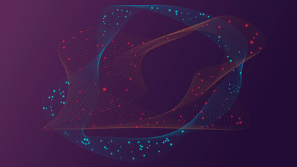 abstract technology particles mesh, background, fondo, © Yanina Mireya Flores