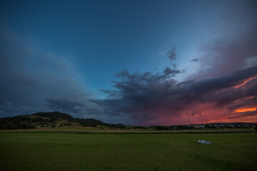 Gewitterzelle im Abendlicht