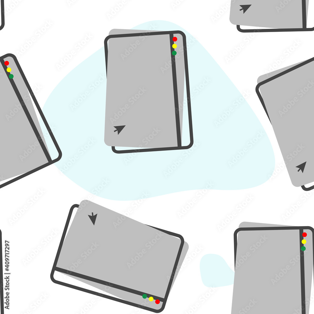 Poster vector icon of the browse cartoon style on seamless pattern on a white background.