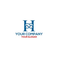 H infinity Real Estate Logo Design Vector